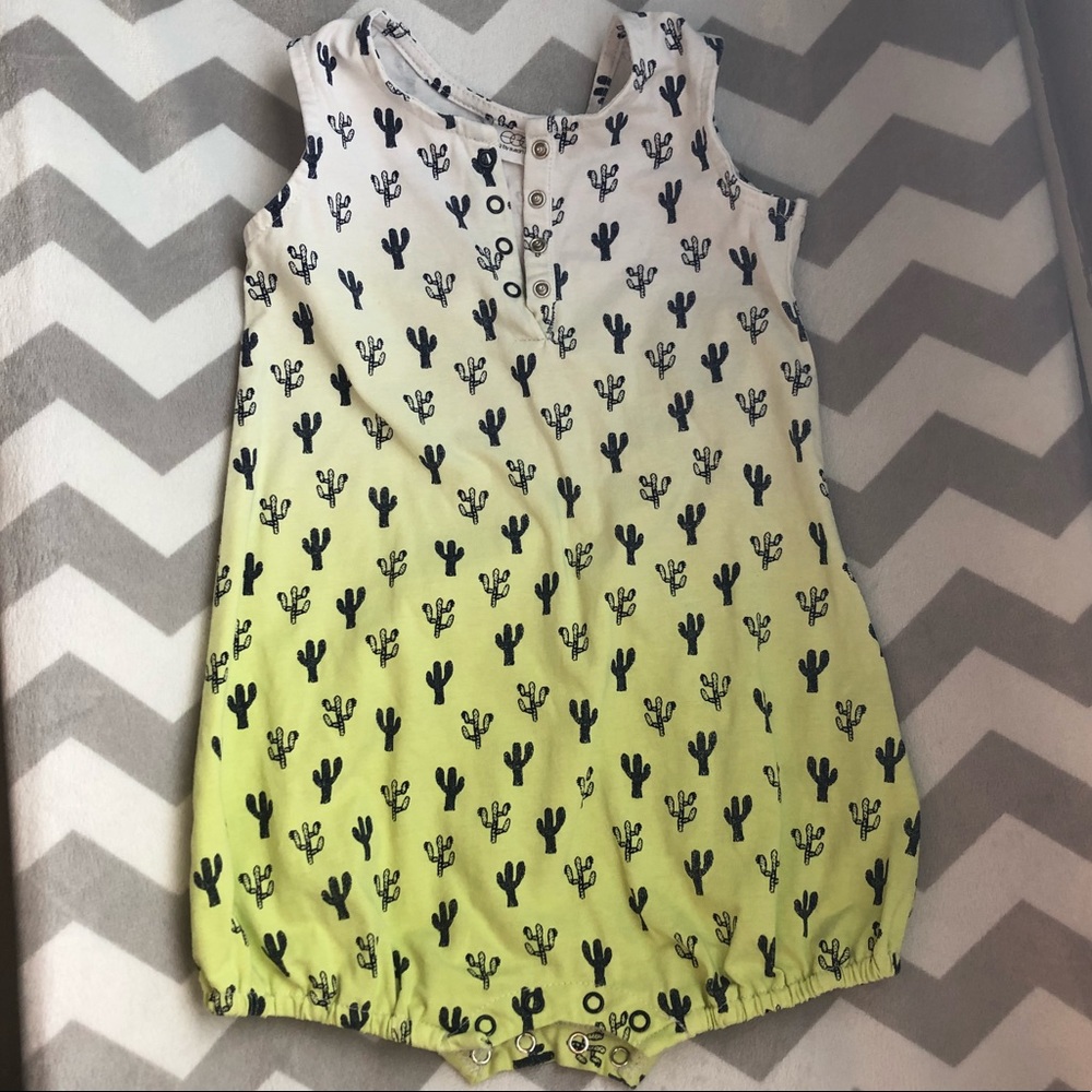 EGG by Susan Lazar ombré cactus romper 6mo